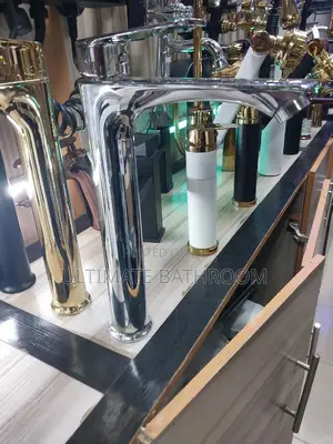 Long Chrome Brass Basin Mixer