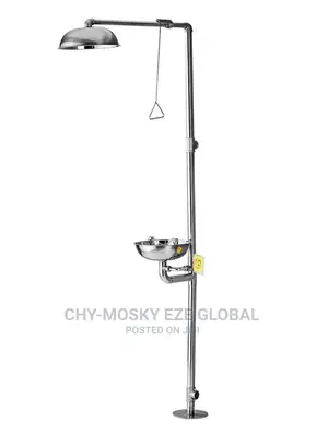 Combined Shower Emergency Eyewash Station (Stainless Steel)