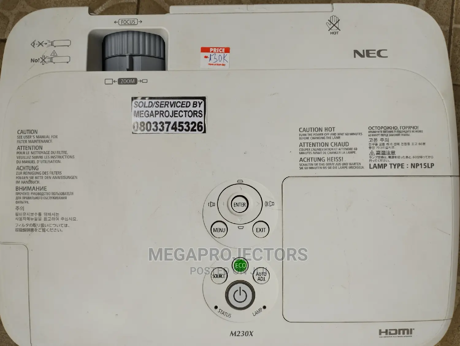 Nec Daylight Projector