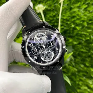 Original MONT BLANC Leather Strap Watch Available in Store