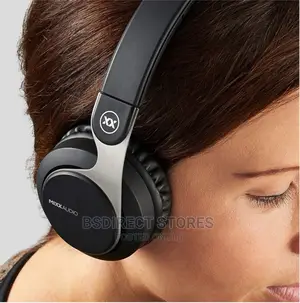 Mixx JX1 BLACK Bluetooth Wireless/Wired Headphones-14hrs