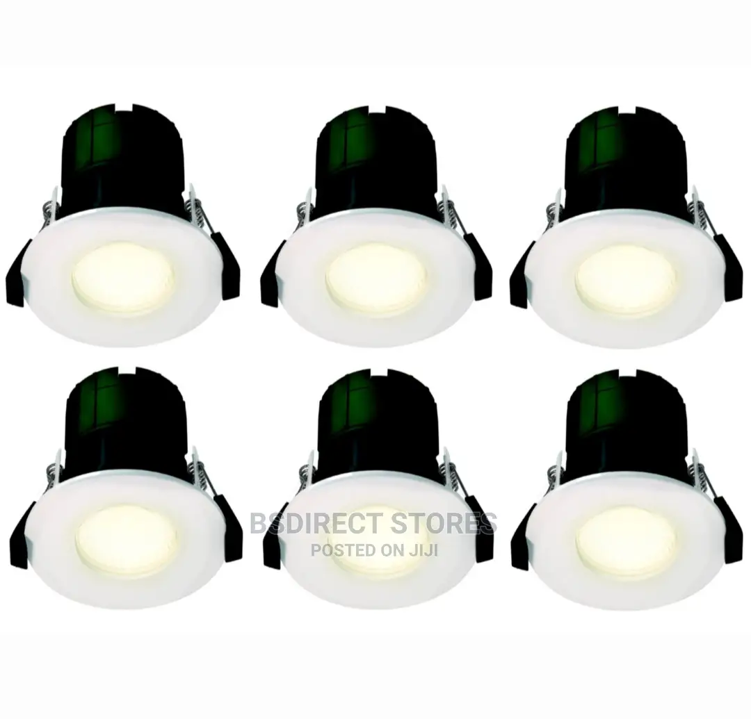 Luceco Matt White Led Colour Changing Downlight Pack of 6
