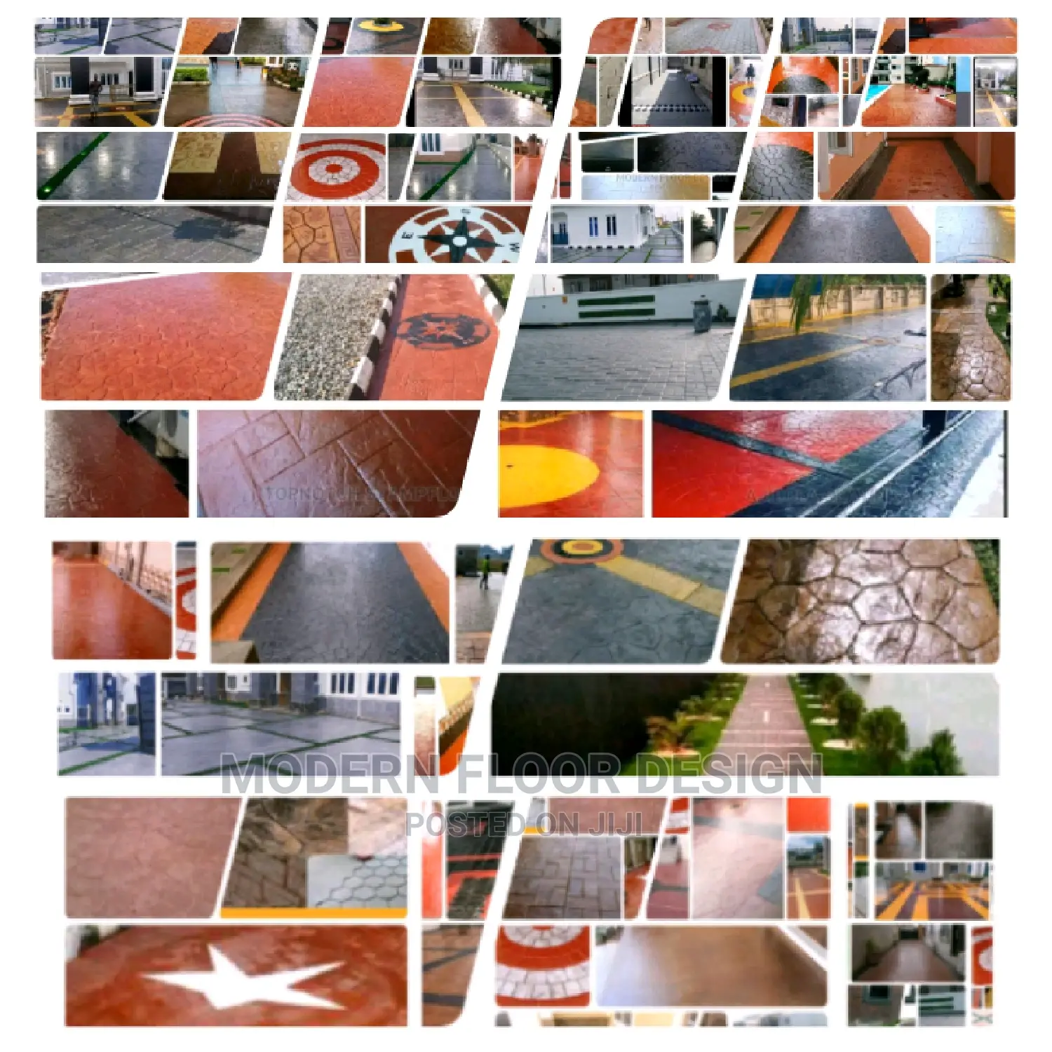 Diamond Modern Stamps Floor