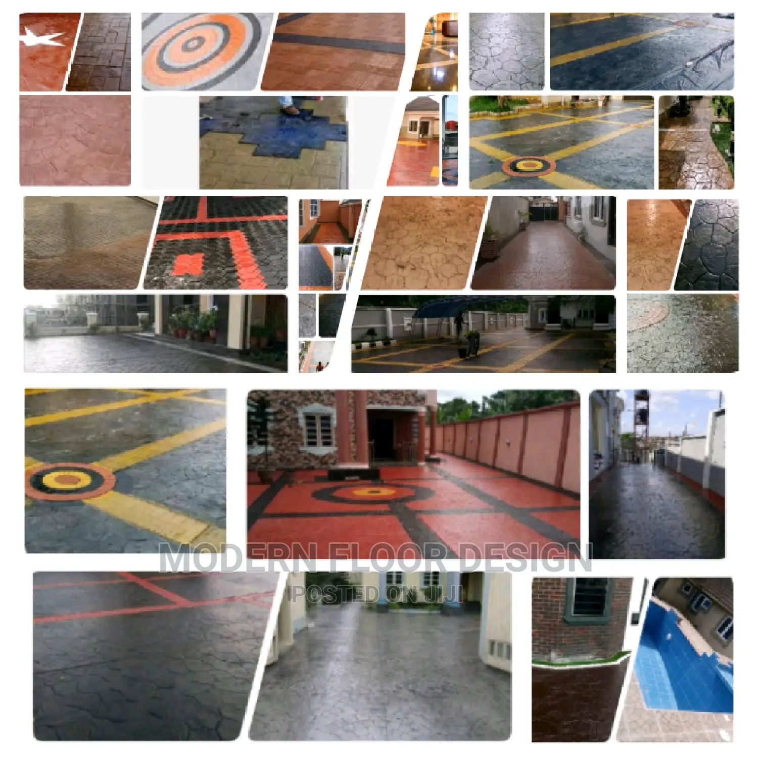 Diamond Modern Stamps Floor