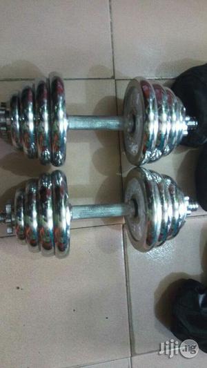 20kg Chrome Adjustable Dumb Bell Chromed