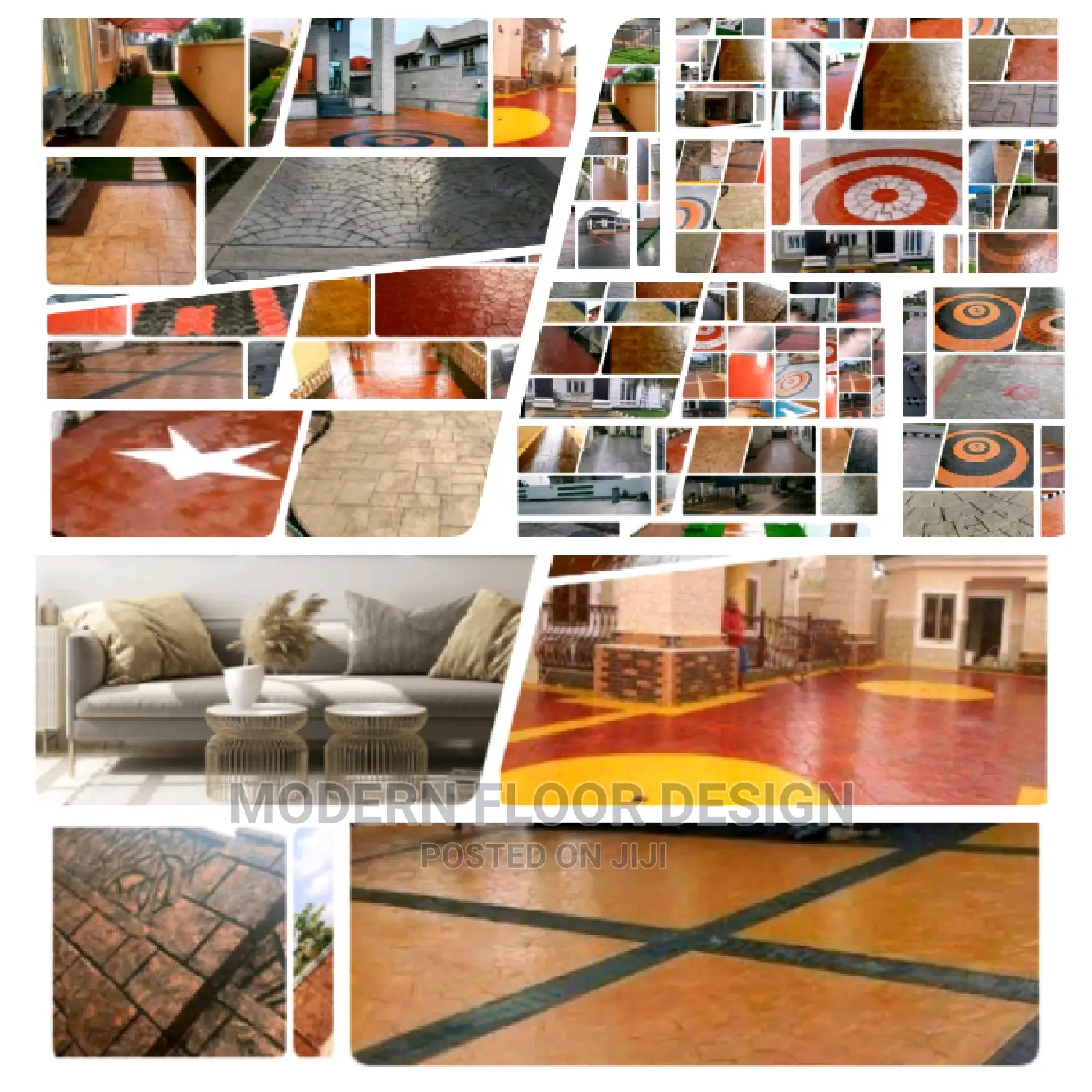 SUN STONE Modern Stamps Floor