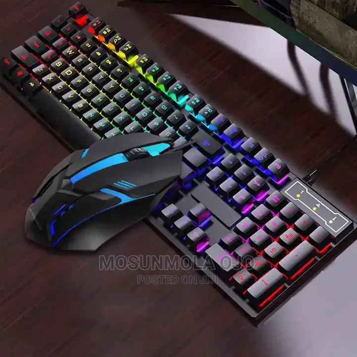 USB Wired RGB Mouse Keyboard Set