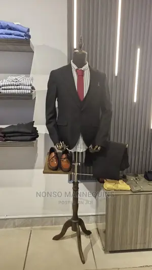 Male Dressform With Skelton Wooden Hands