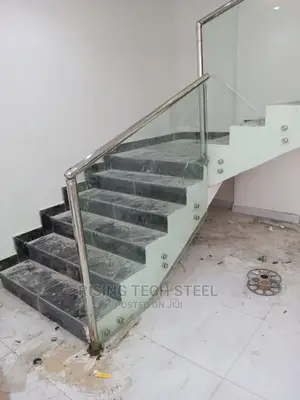 White Frame Less Staircase