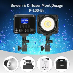 Sutefoto LED P100-Bi Video Light With Big Black Light Stand