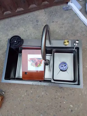 Hand Made Kitchen Sink With Mixer Tap And Cup Washers