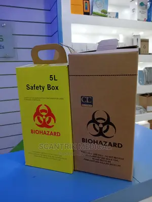 Medical Yellow Cardboard Medical Safety Box