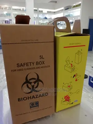 Cardboard Sharps Box for Collecting Needles
