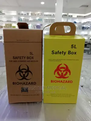 Medical 5l Cardboard Sharps Box for Collecting Needles