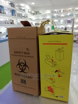 Medical Cardboard Sharps Box for Collecting Needles
