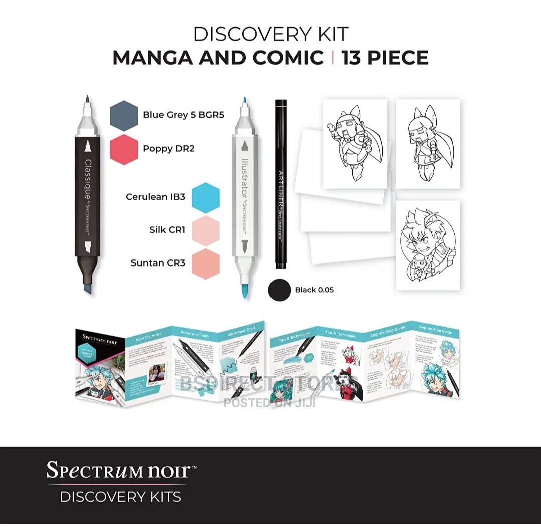 Spectrum Noir Manga Comic Discovery Set for Comic Art Fan
