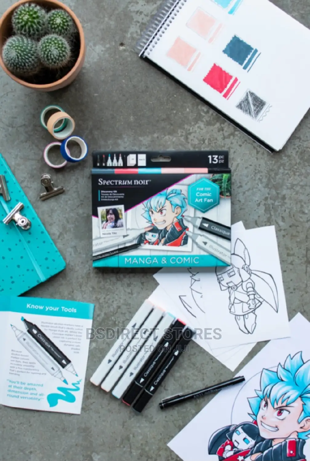 Spectrum Noir Manga Comic Discovery Set for Comic Art Fan