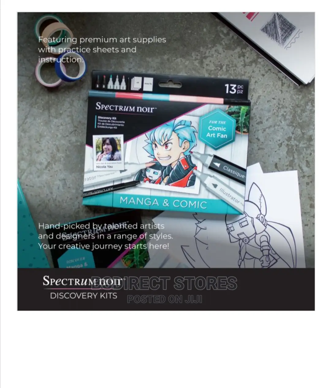 Spectrum Noir Manga Comic Discovery Set for Comic Art Fan