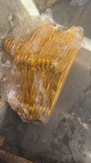 A Pack of Gold Luxury Clothes Hangers