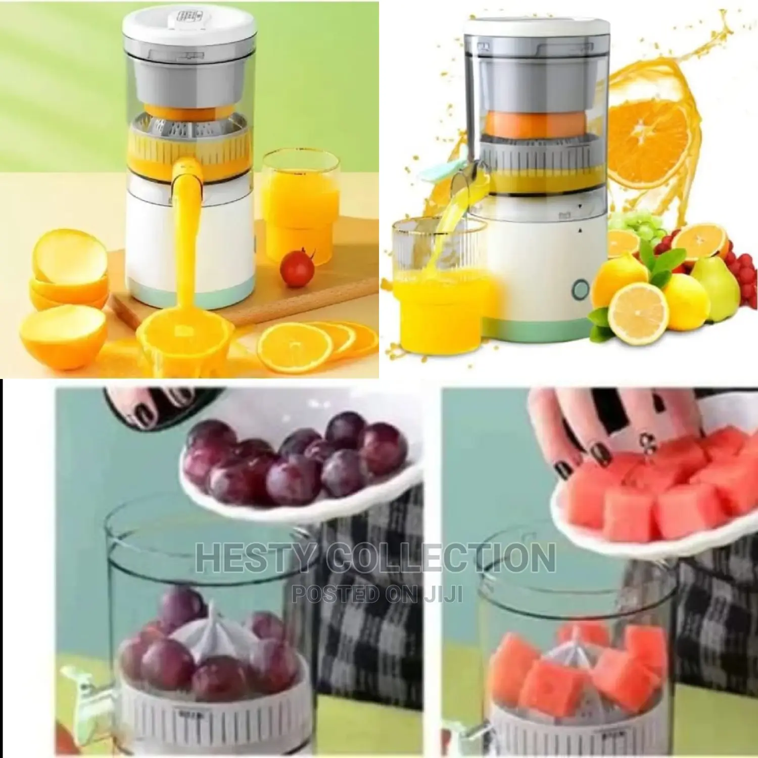 Rechargeable Orange Citrus Squeeze Smoothie Juicer