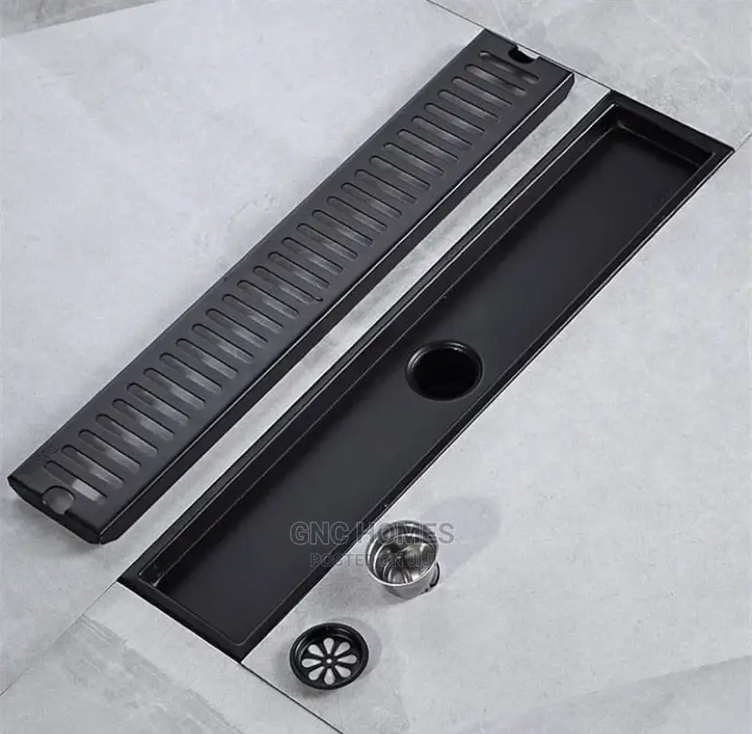 Black Floor Drain (Bathroom)
