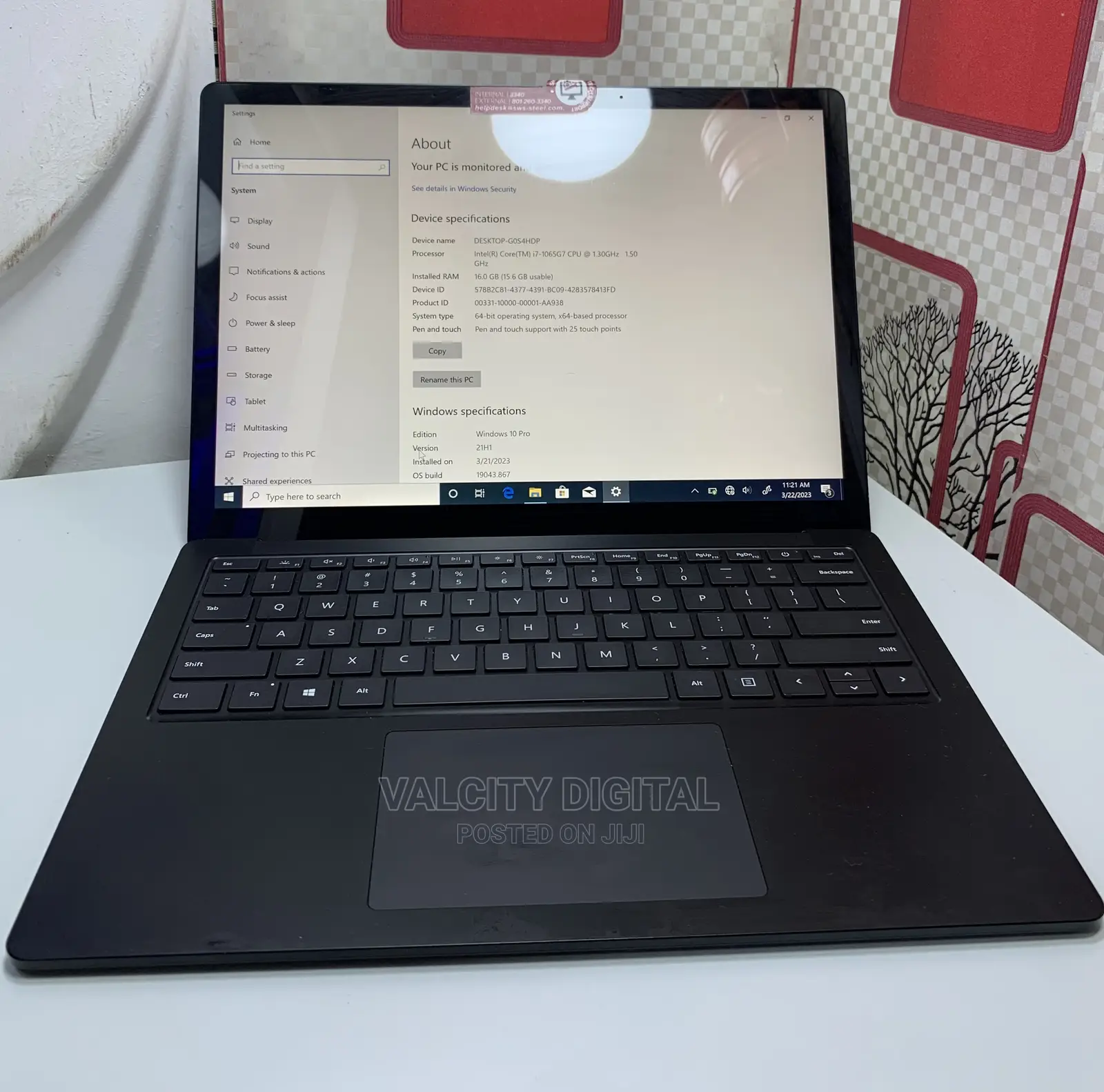 Laptop Microsoft Surface Laptop 3 16GB Intel Core i7 SSD 256GB