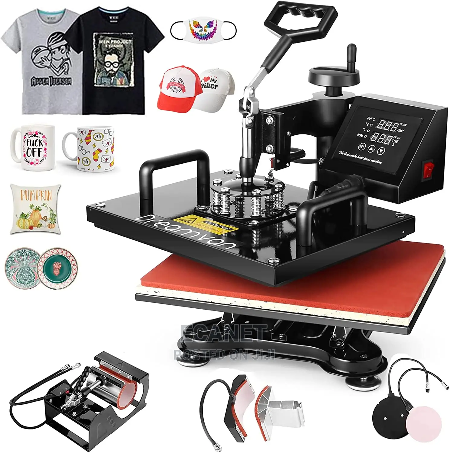 5-in-1 Combo Heat Press Machine