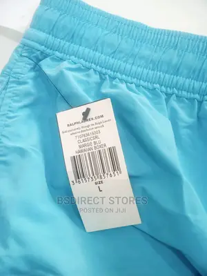 Ralph Lauren LARGE MARGIE BLUE Hawaiian Traveller Swim Short