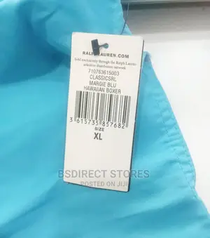 Ralph Lauren X-L MARGIE BLUE Hawaiian Traveller Swim Short