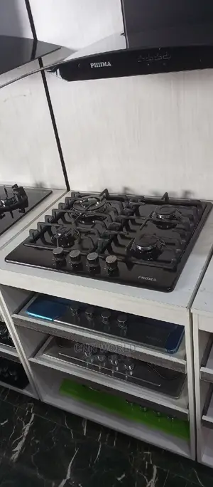 Phima 4 Burners Cabinet Gas Automatic (Glass Top) Blue Flame