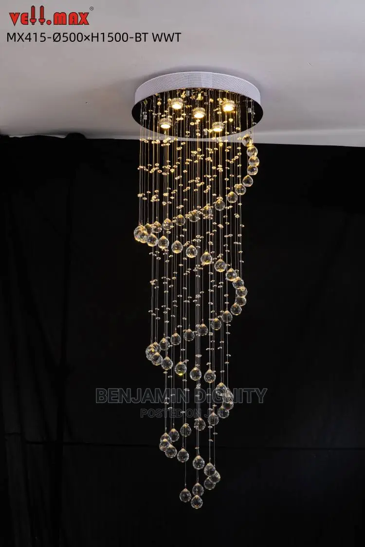 Spiral Crystal Drop Lighting 