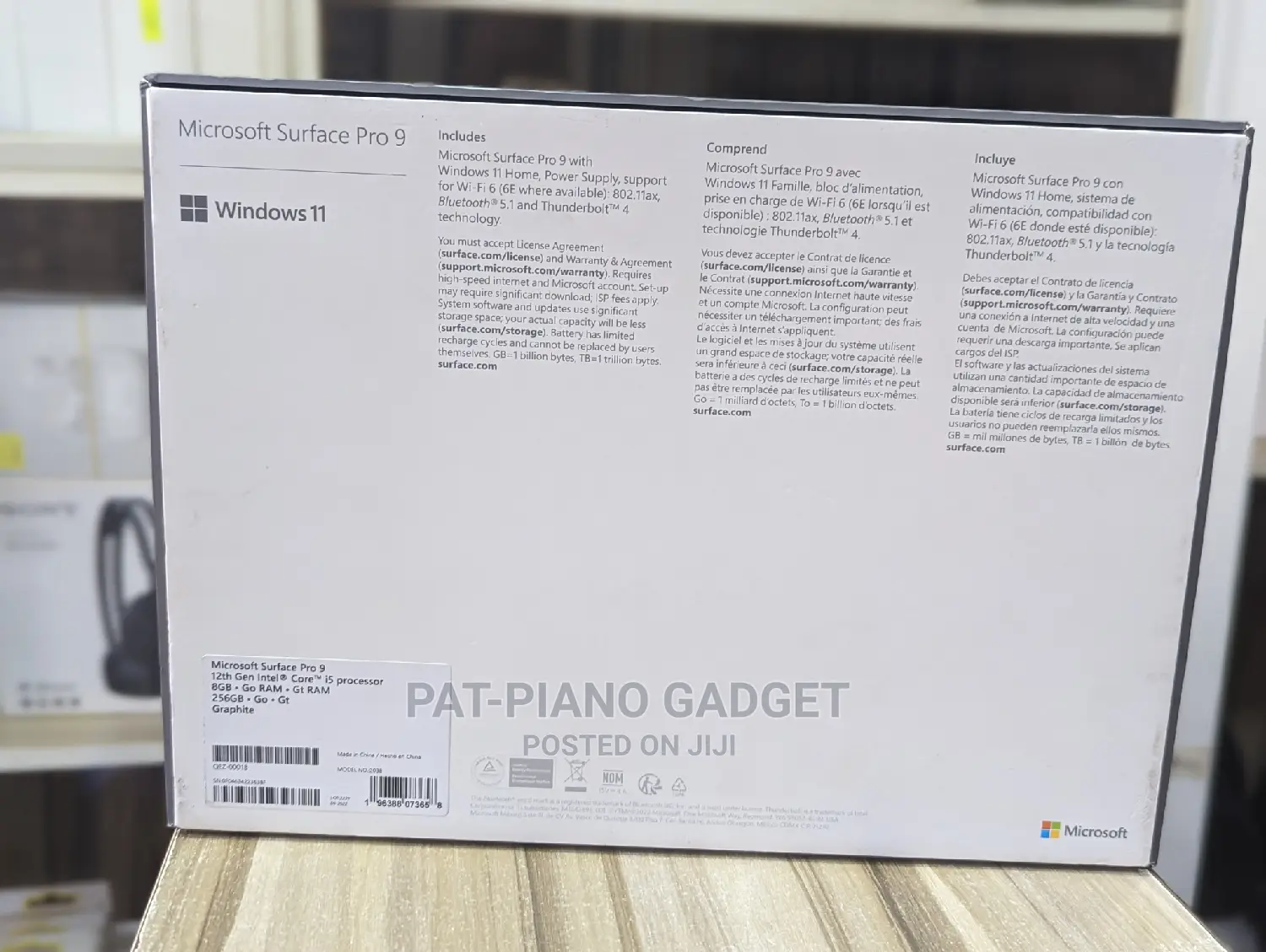 New Laptop Microsoft Surface Pro 9 8GB Intel Core I5 SSD 256GB