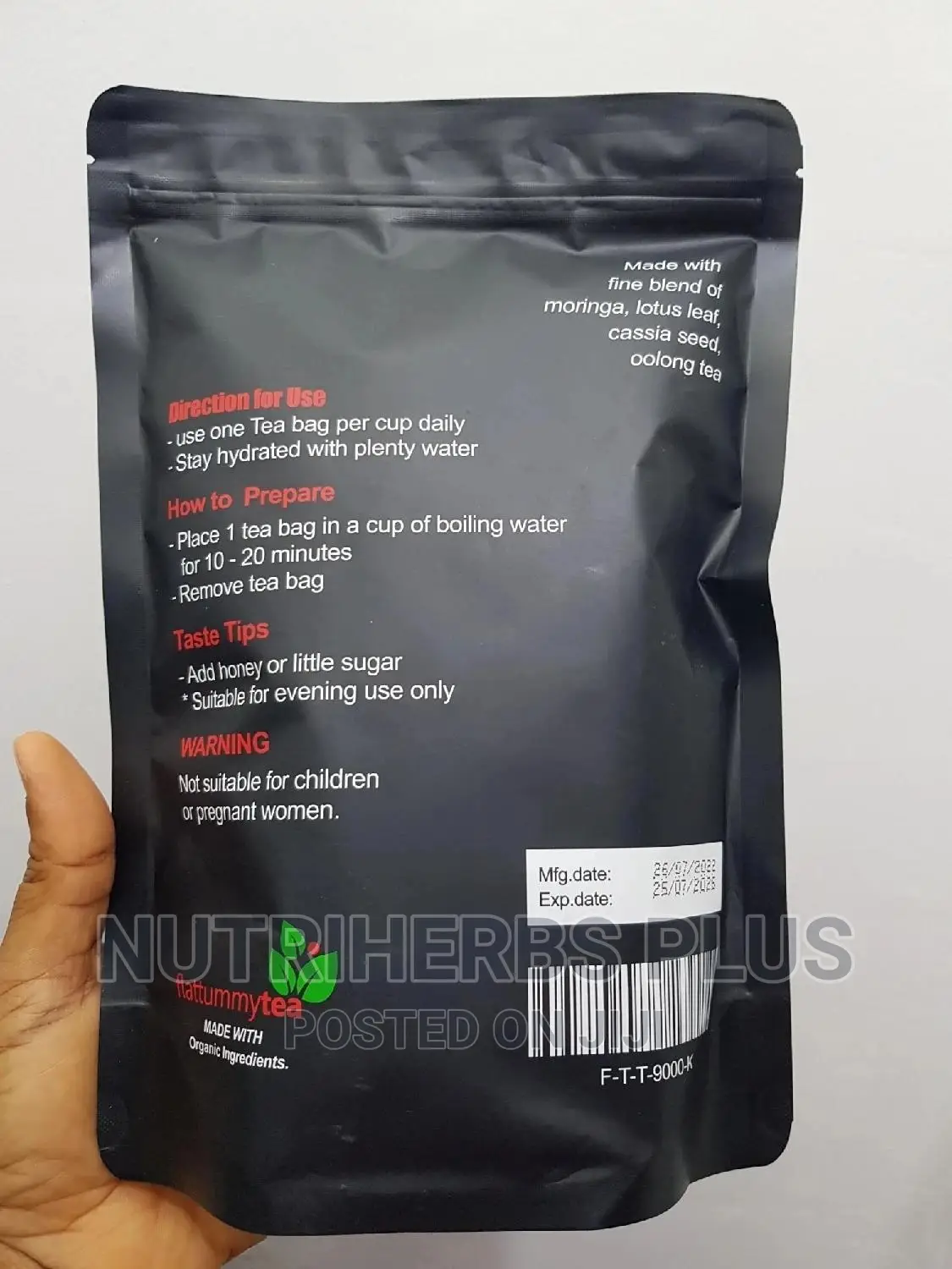 Flat Tummy Tea With Moringa for Weight Loss