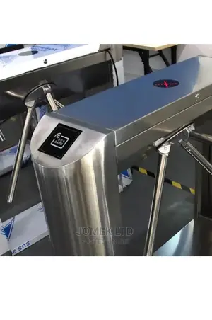 Tripod White Turnstile Gate Entrance Machine Solution,