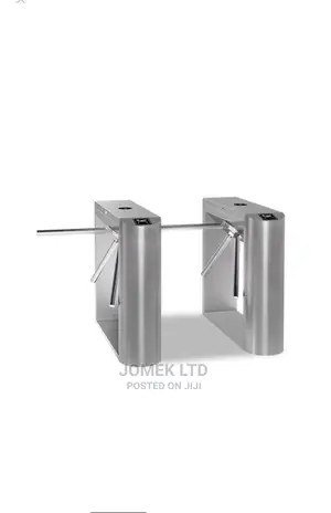 Tripod White Turnstile Gate Entrance Machine Solution,