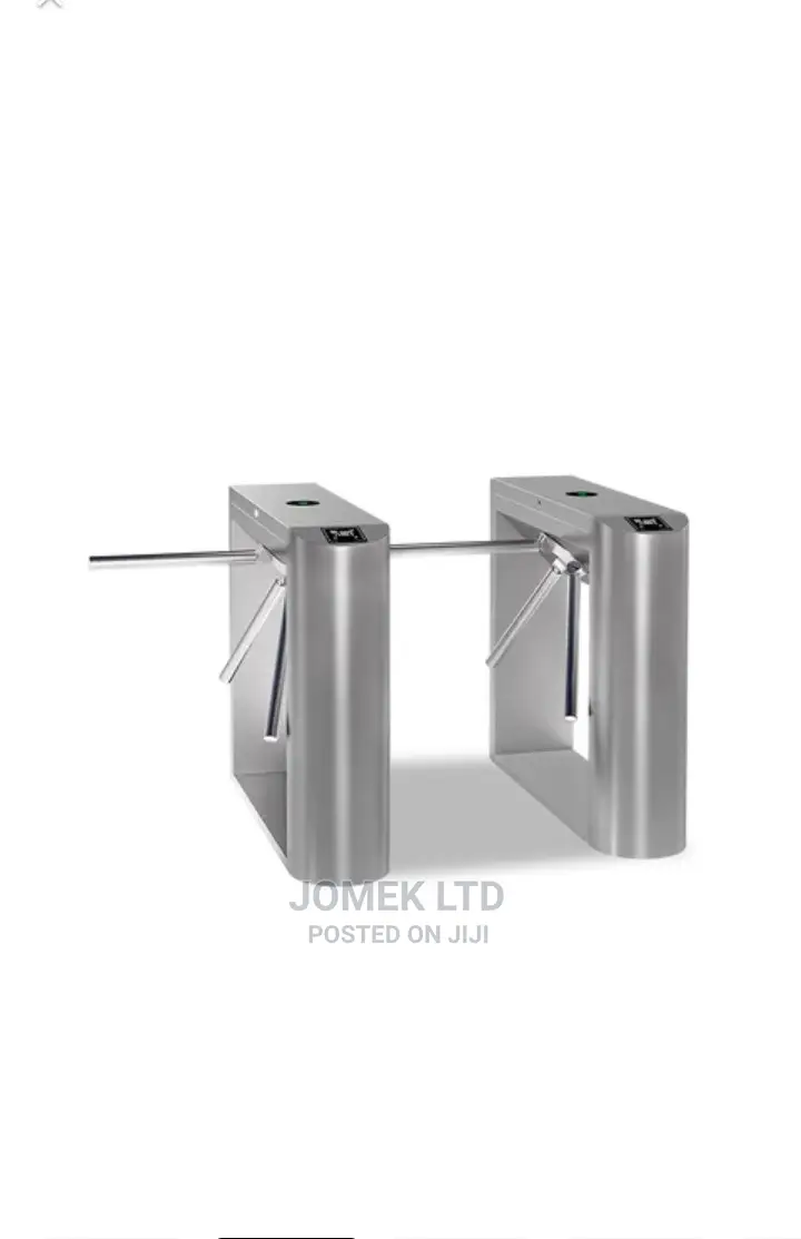 Tripod White Turnstile Gate Entrance Machine Solution,