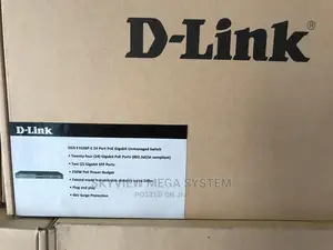 D Link 24-Port 1000mbps Poe Switch With 2 SFP Ports