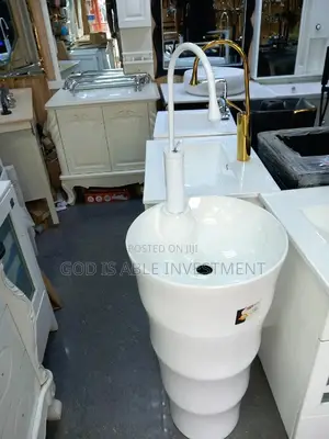 White Luxury Standing Basin
