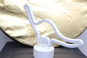 Neon Green Dinosaur LED Lamp