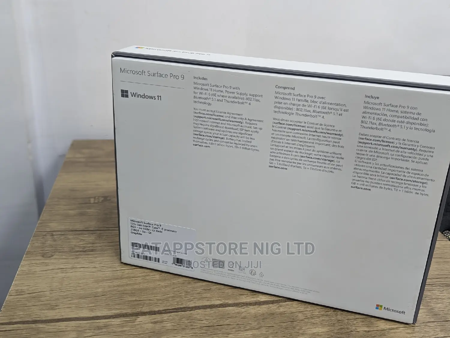 New Laptop Microsoft Surface Pro 9 8GB Intel Core i5 SSD 256GB