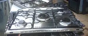 5 Burner Gas Cooker Stainless