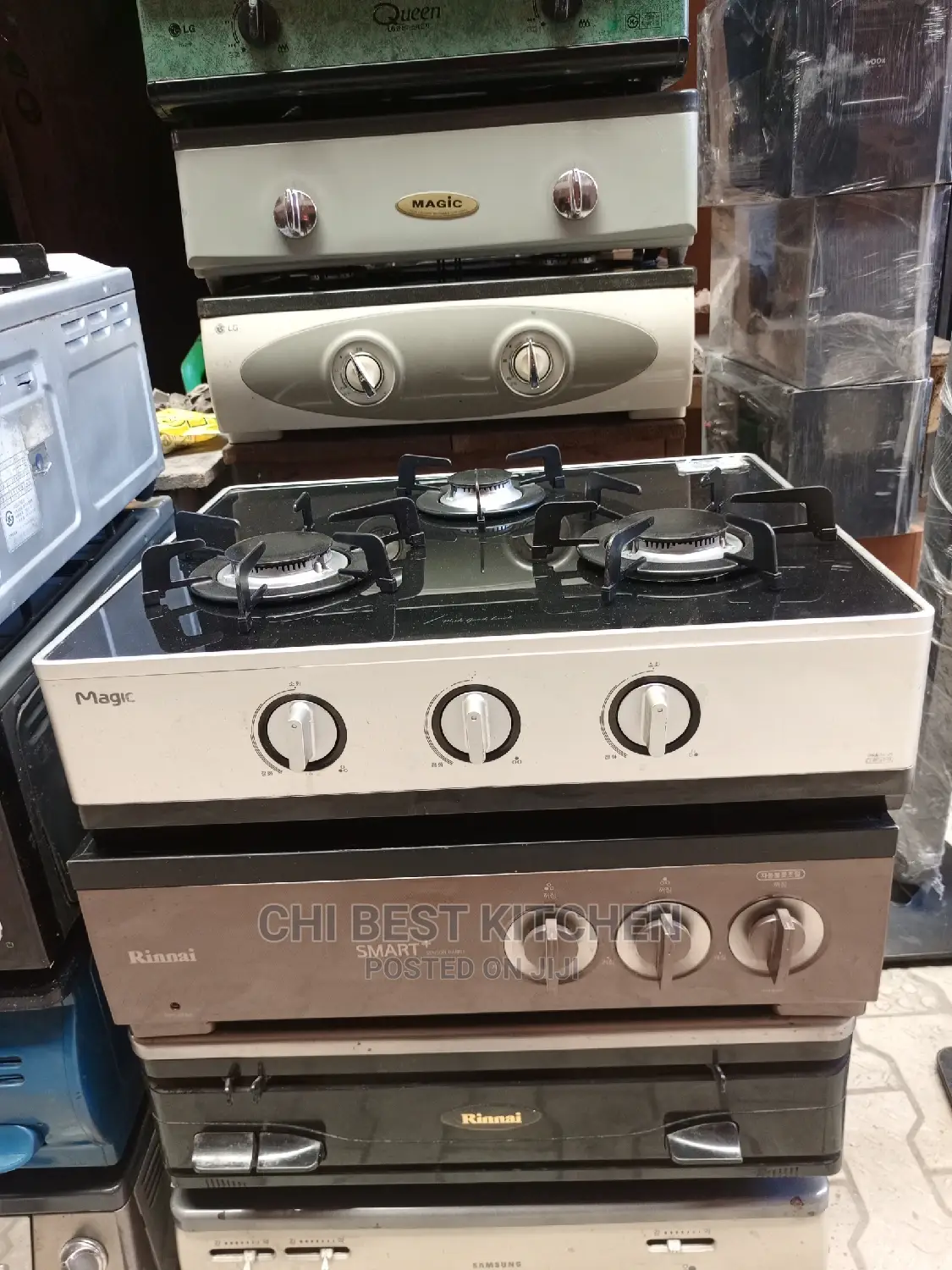 3 Burner Gas Cooker Automatic