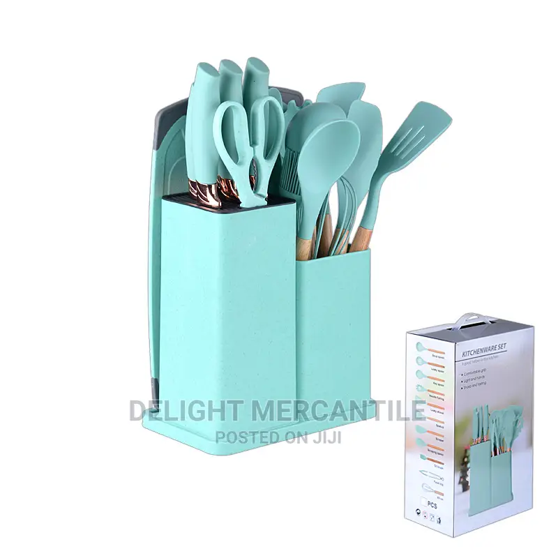 Silicone Spoon Set With Chopping Board
