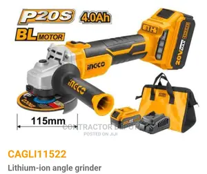 Lithium-Ion Angle Grinder Brushless Motor Ingco 20v