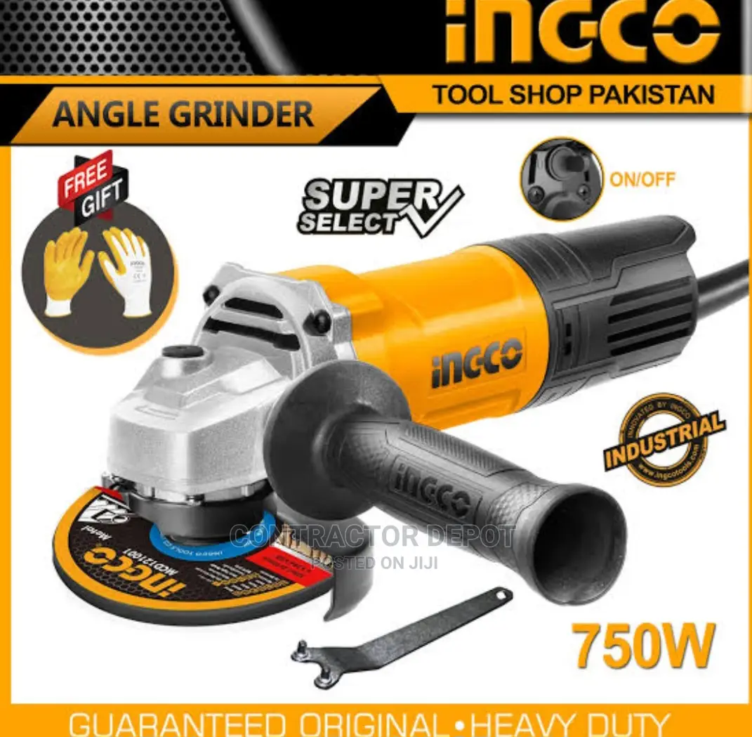 Ingco Tools Angle Grinder 41⁄2 Ingco 750w