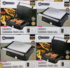 Master Chef 4 Slice Sandwich Panini Shawarma Maker