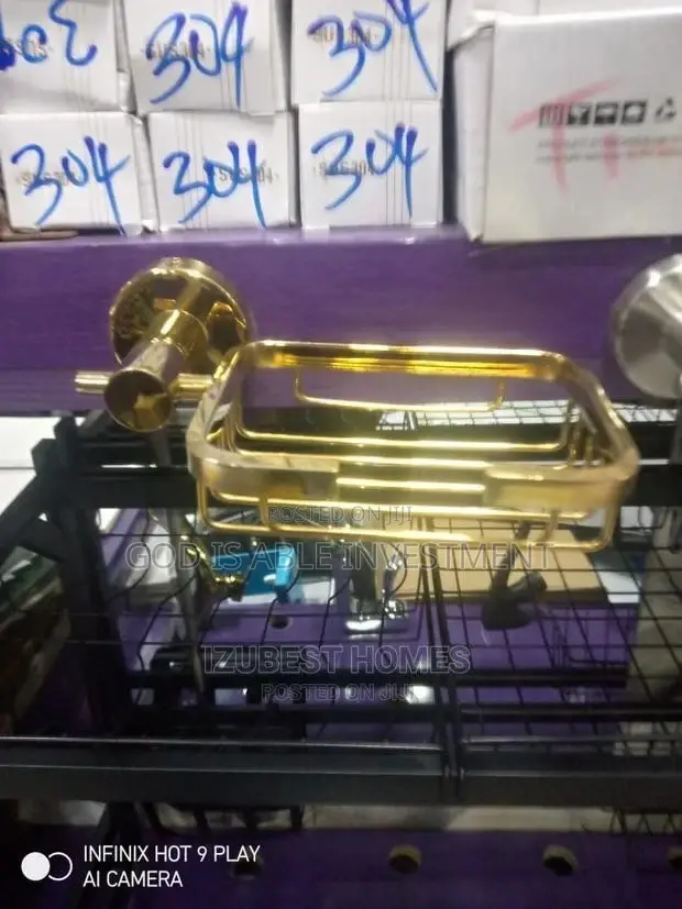 Gold Soap Holder