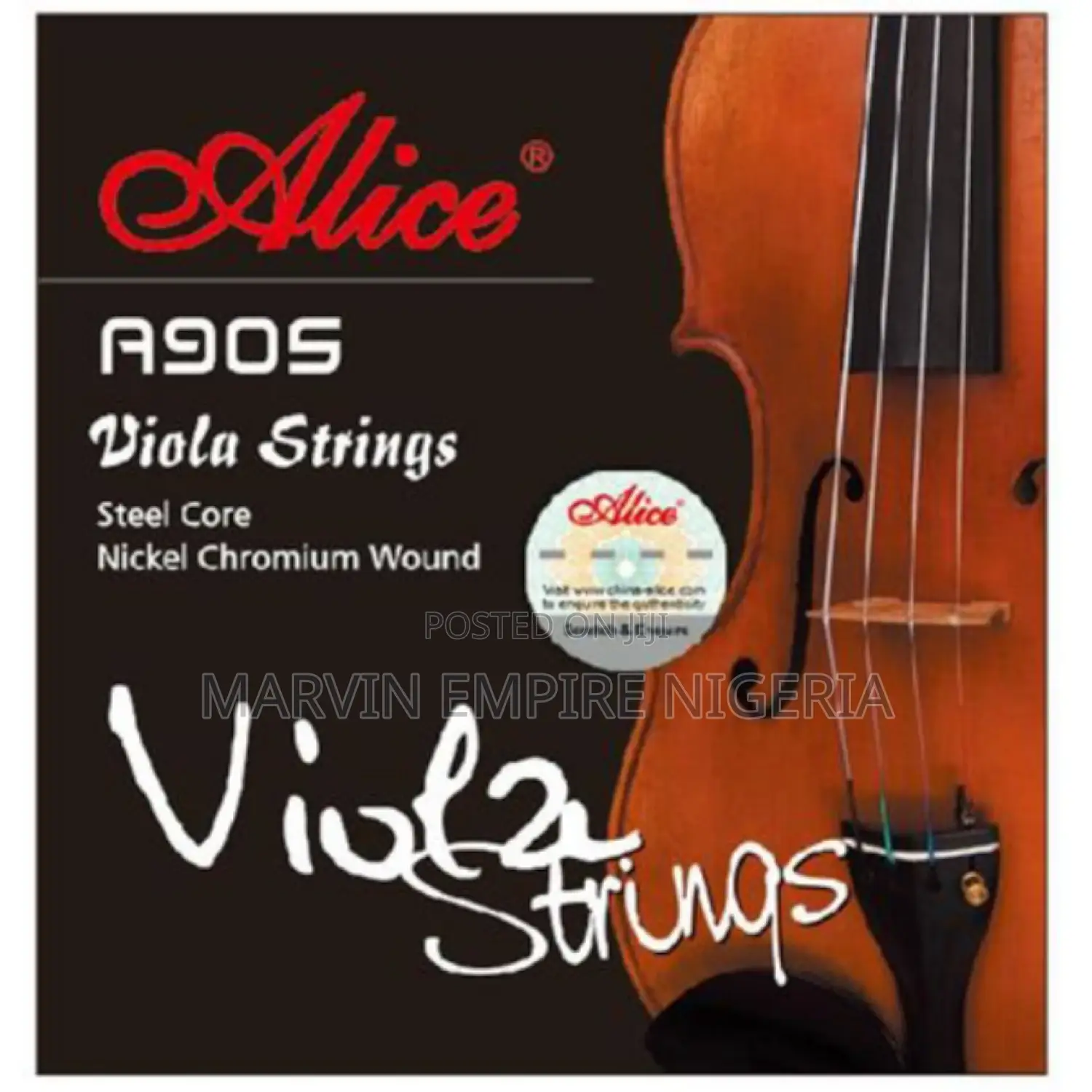 Viola Strings Nickel Steel Core 1st-4th Full Set_ Alice A905