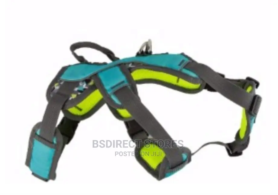 3 Peaks MEDIUM Lime Blue Ultra Fit Excursion Dog Harness