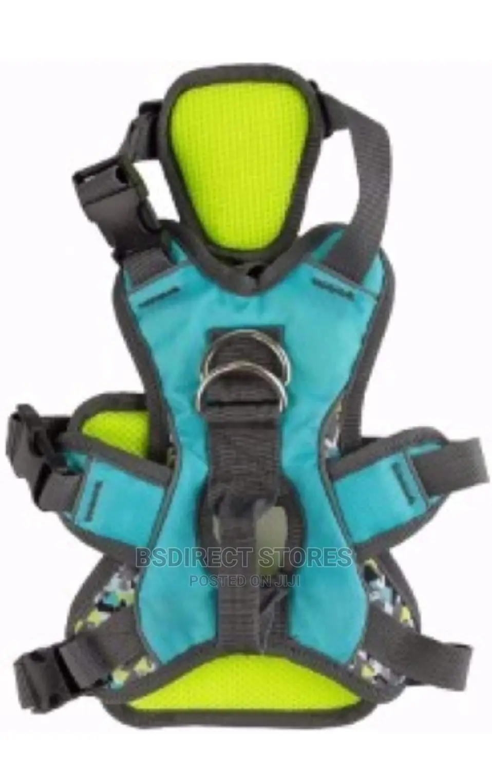 3 Peaks MEDIUM Lime Blue Ultra Fit Excursion Dog Harness